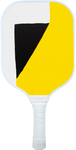 Yellow Pickleball Paddle With Geometric Pattern