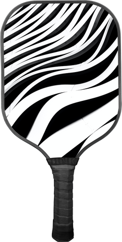 Zebra-Colored Pickleball Paddle