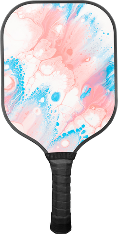 Pink Brushstroke Pickleball Paddle