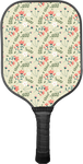 Light Floral Pickleball Paddle