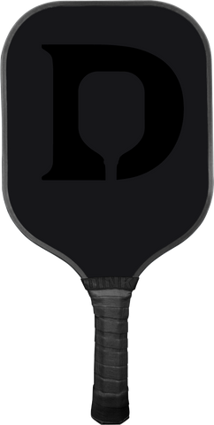 Black Pickleball Paddle With Stealth Effect