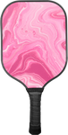 Pink Pickleball Paddle With Marble Effect