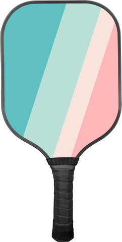 Striped Pastels Pickleball Paddle